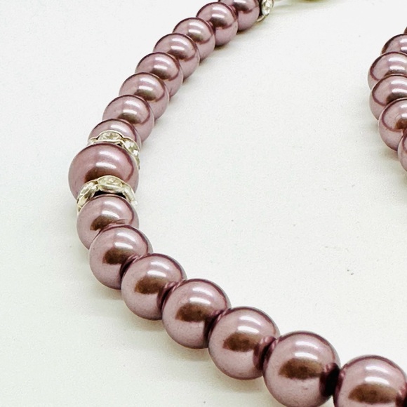 Ombré Glass pearl necklace & bracelet - Picture 5 of 16